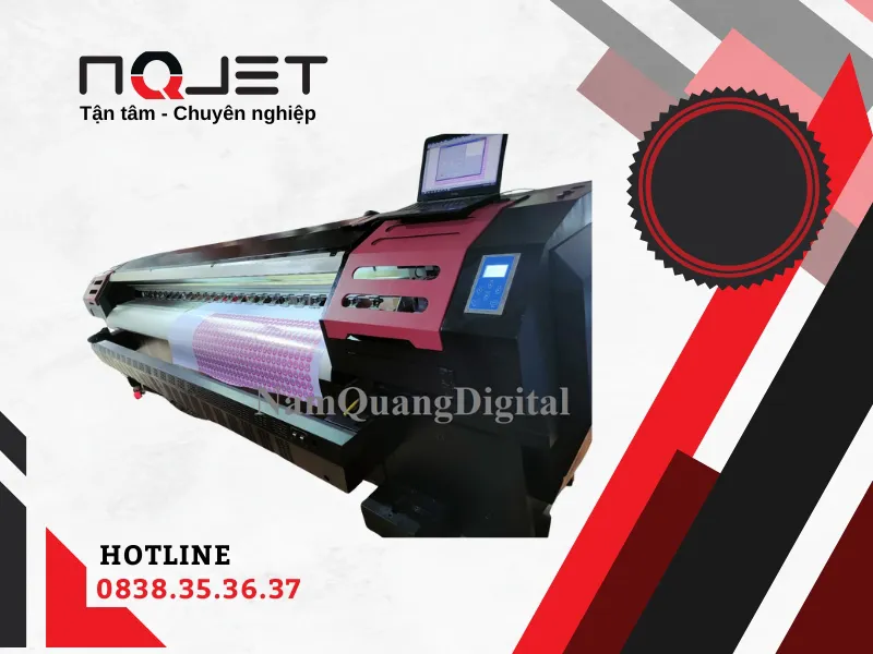Máy in bạt khổ lớn Crystal J4000II 3.2m đã qua sử dụng