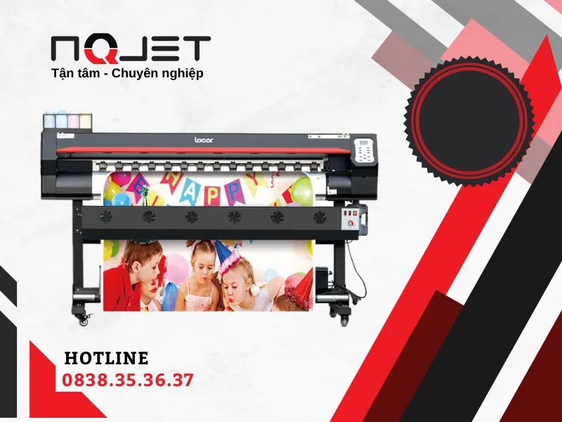 Máy in bạt locor 1m8 khổ lớn giá rẻ