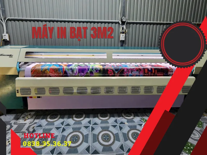 Máy in bạt phông nền cỡ 3m2 giá rẻ