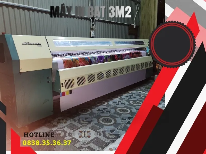 Máy in bạt phông nền cỡ 3m2 giá rẻ