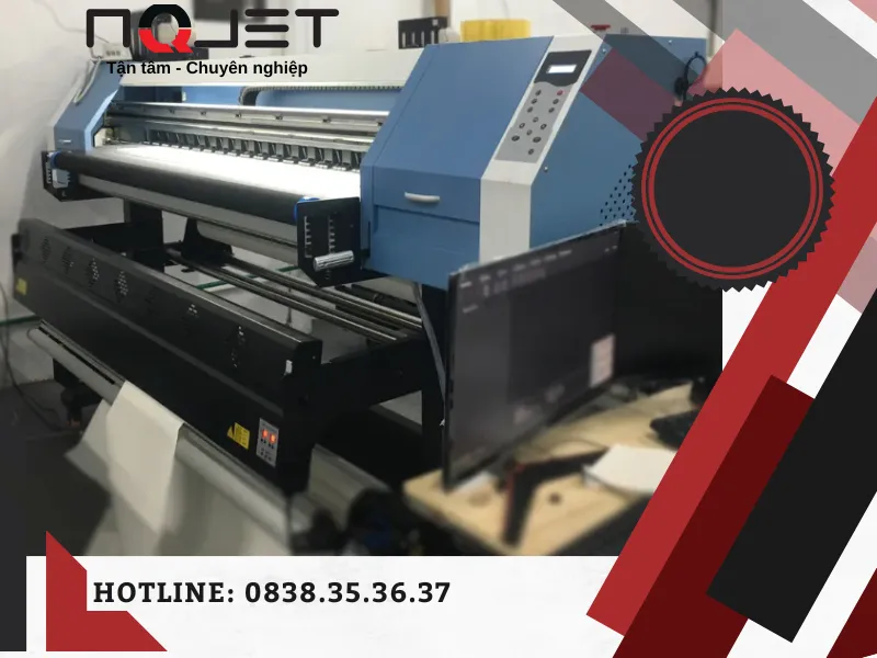 Máy in chuyển nhiệt 1m8 Xkeda cũ 3 đầu phun 4720