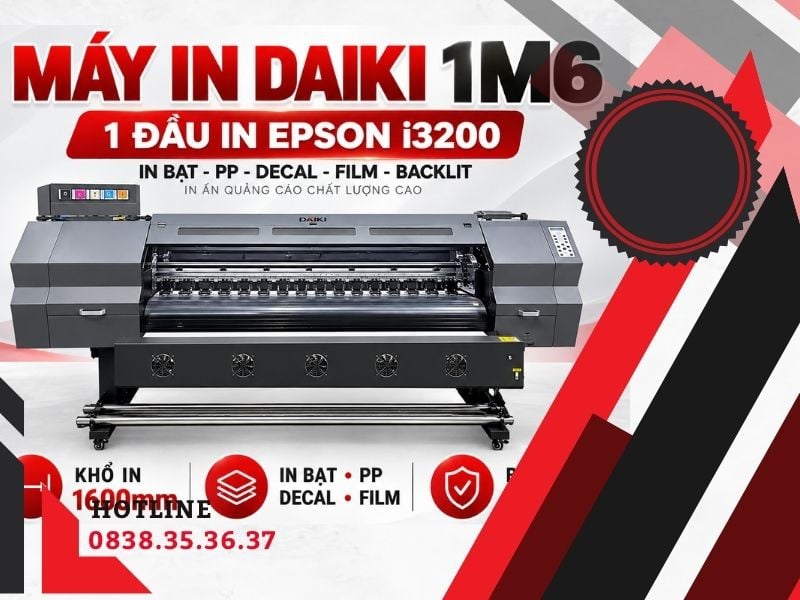 Máy in decal Daiki 1m6 – 1 đầu in Epson i3200