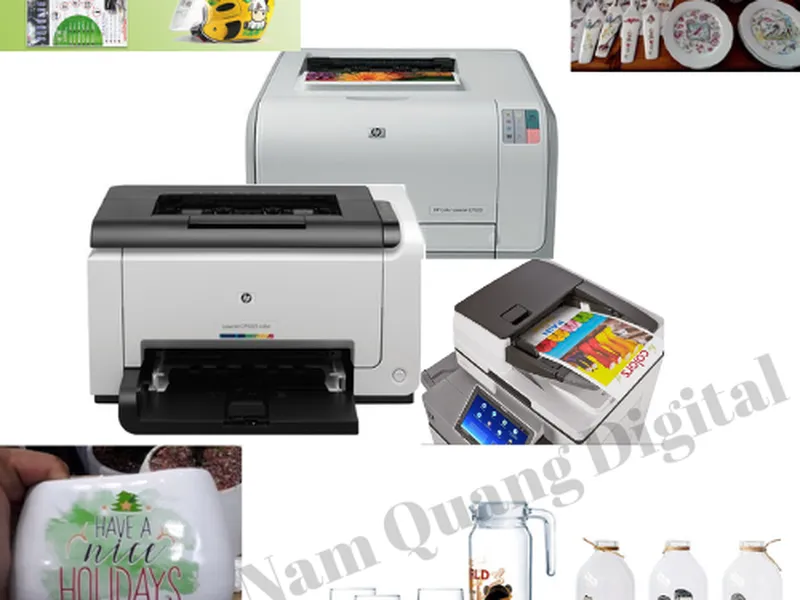 Máy in Laser màu in decal trượt nước- Khổ A4