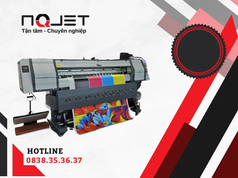 Máy in băng rôn vòng hoa dạng cuộn khổ lớn 30cm x 100m
