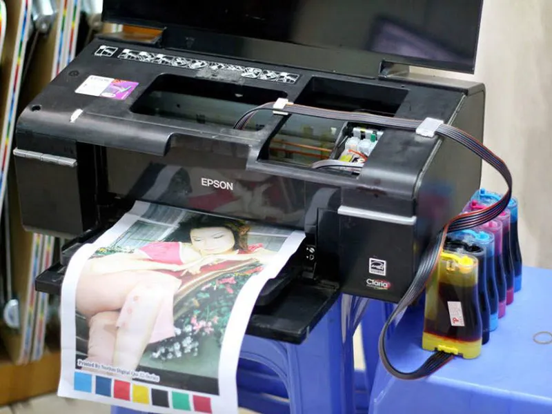 Máy in màu cho shop hoa-Máy in băng rôn vòng hoa
