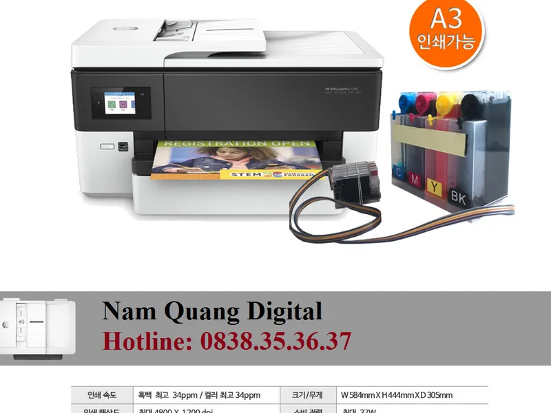 Báo giá lắp hệ thống liên tục HP Officejet Pro 7720/7740