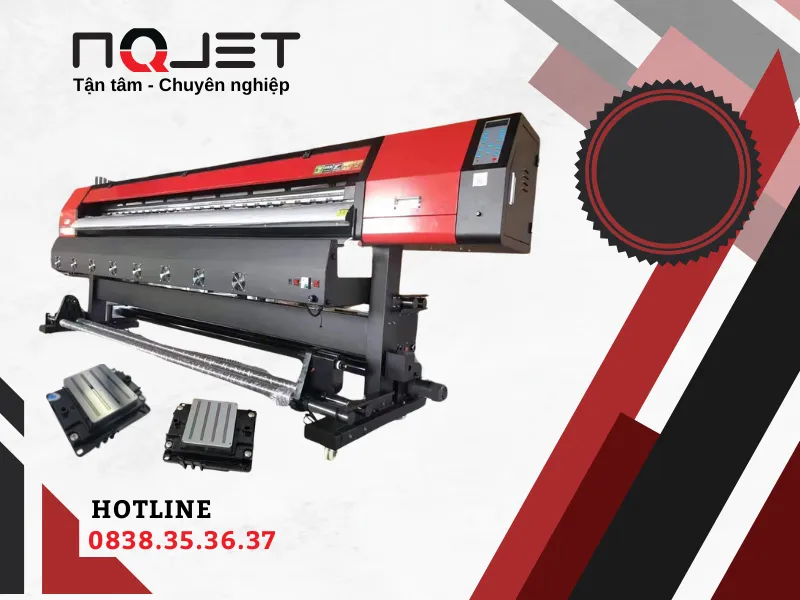 Máy in bạt khổ lớn 2m5 lắp đầu i3200 in siêu nét