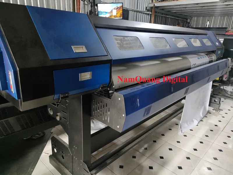 Máy in khổ lớn 2m2 CŨ đã qua sử dụng đầu phun mới - main mới BH 5T