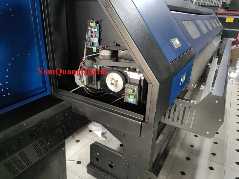 Máy in khổ lớn 2m2 CŨ đã qua sử dụng đầu phun mới - main mới BH 5T