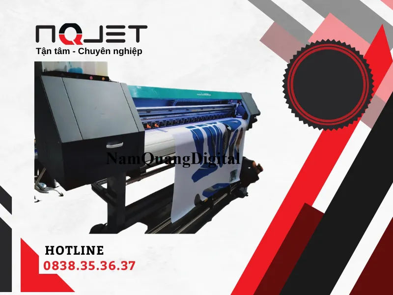 Máy in khổ lớn xkeda 1m9 dùng đầu Dx5 in decal tem xe