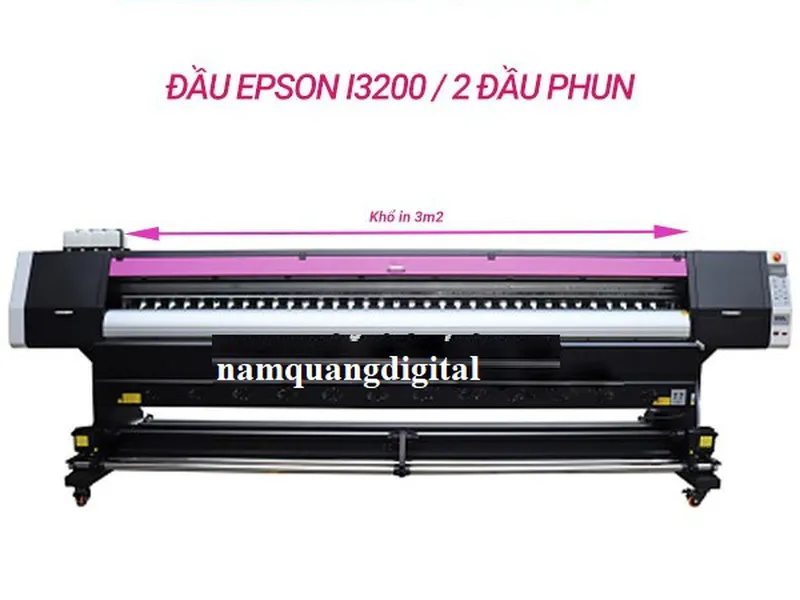 Máy in Xkeda 3m2 đầu Epson I3200 ( Mực dầu eco )