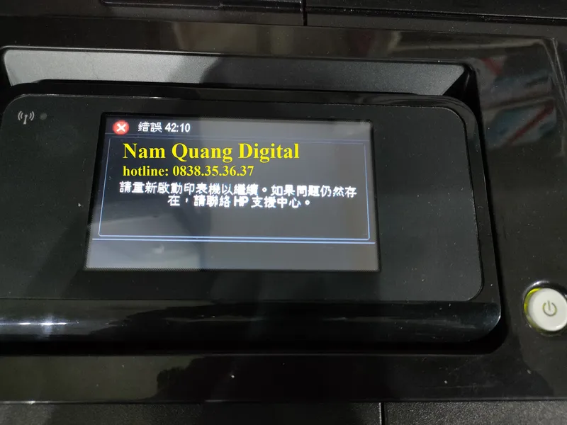 Sửa máy in HP T520 báo lỗi 42:10 và 86:01