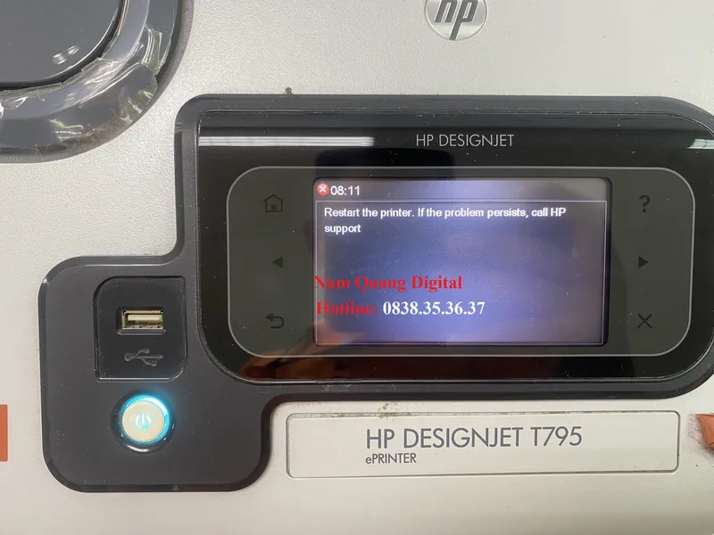 Sửa máy in t795 báo lỗi  08:11 và 86:01