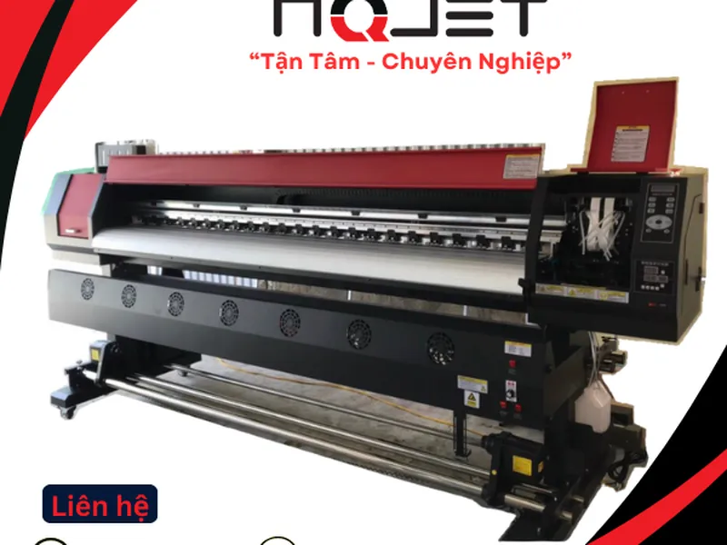 Máy in Uv cuộn khổ 1m8 cũ lắp đầu in mới 100%