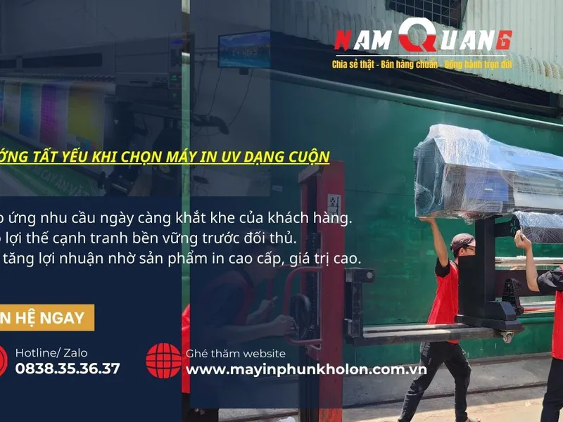 Xu hướng thị trường & nhu cầu khách hàng chọn máy in UV dạng cuộn