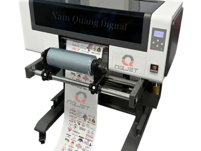 Máy in UV DTF A3( 30cm ) cũ lắp 3 đầu xp600 mới
