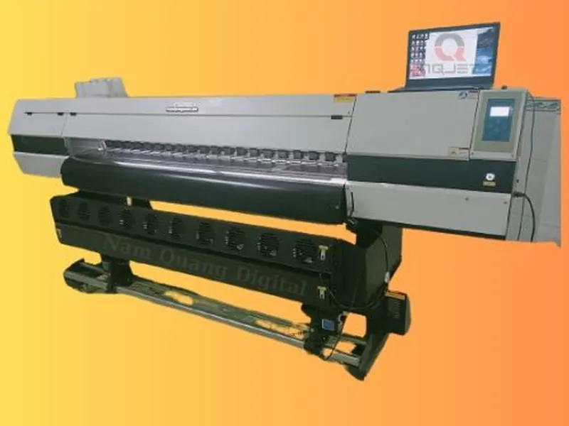 Máy in UV cuộn Oric cũ khổ 1m8 in tranh Canvas