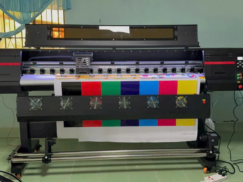 Máy in khổ lớn 1m6 in PP/ decal