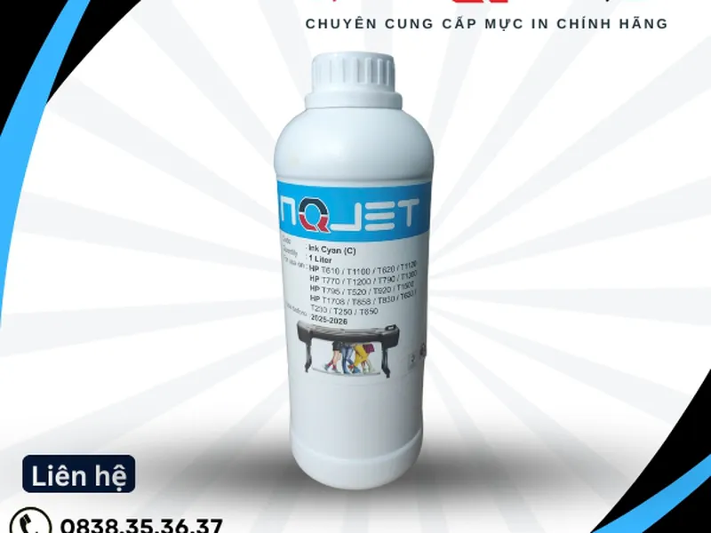 Mực in A0 HP NQJET màu Xanh ( Cyan)