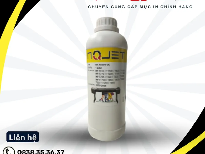 Mực in A0 HP NQJET Cao cấp màu Vàng ( Yelow)