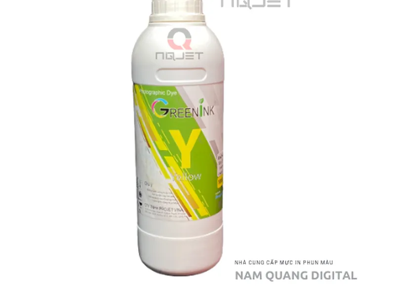 Mực in greenink -Projet Vina 1000ml - 1 lít (Y) màu Vàng