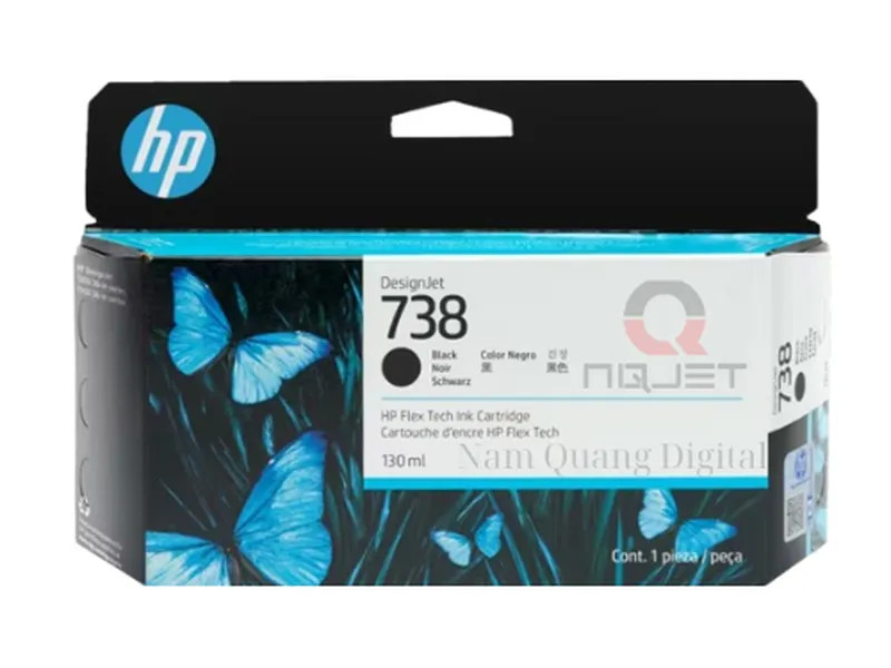 Mực in HP 738 130-ml Black DesignJet Ink Cartridge A0 -T950