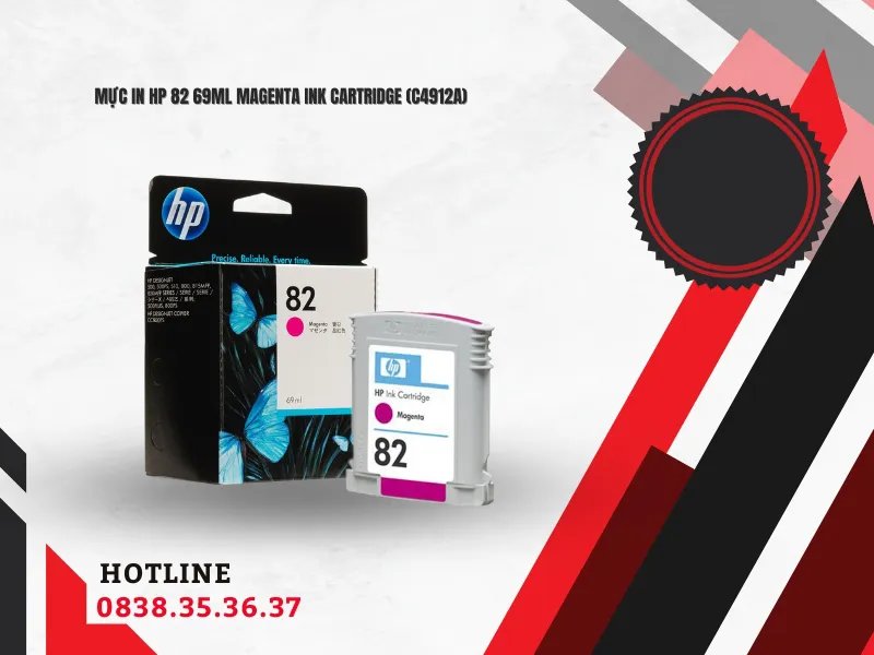 Mực in HP 82 69ml Magenta Ink Cartridge (C4912A)