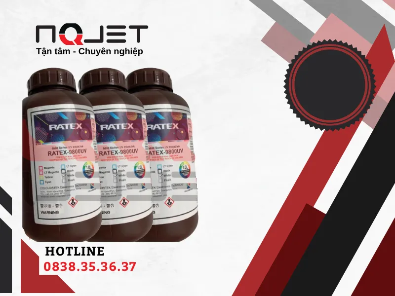 Mực trắng (W) Uv Ratex sử dụng đầu gen 5i