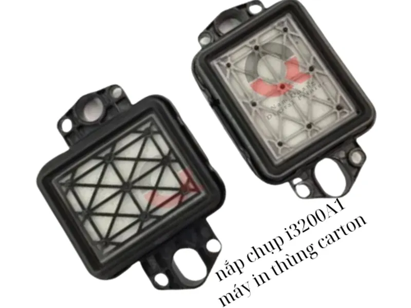 Nắp chụp đầu phun- két hút mực i3200A1 máy in thùng carton