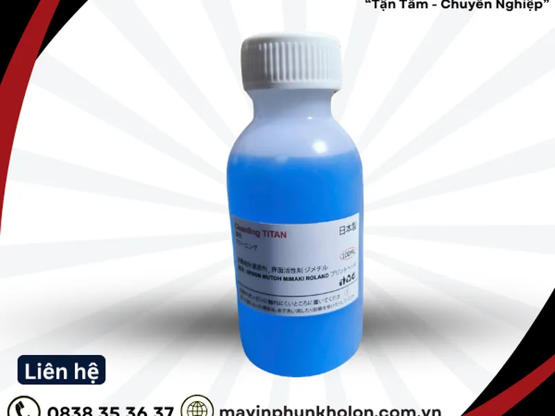 Nước xanh ngâm đầu in máy in pet chuyển nhiệt cleanling titan