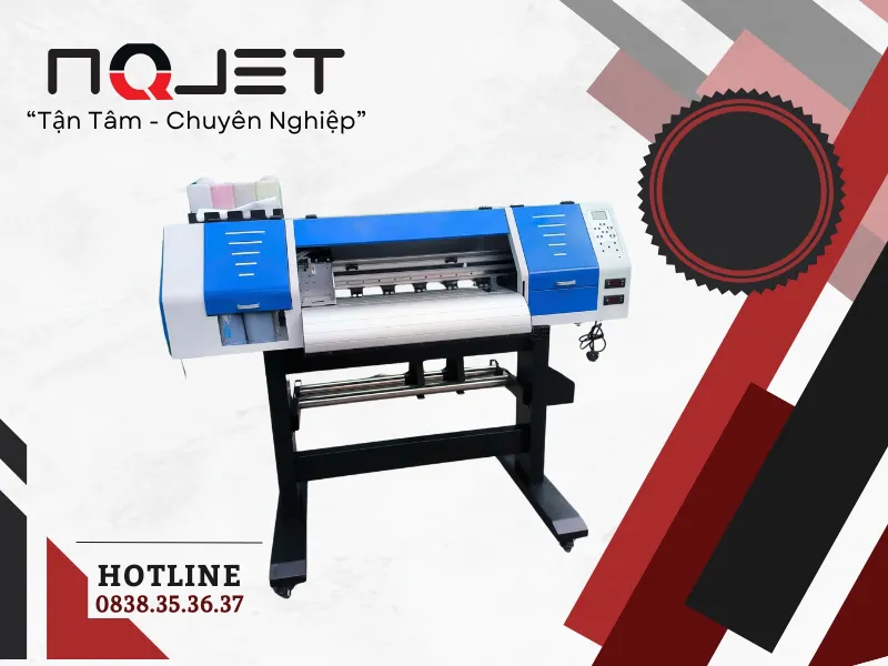 Máy in tem nhãn decal sữa khổ 70cm dạng cuộn