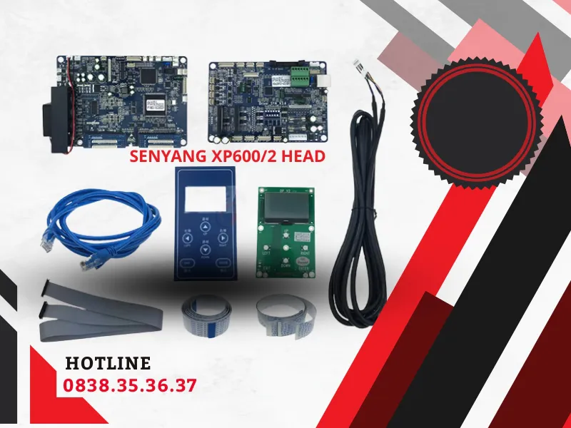 Bộ main Senyang XP600 2 đầu in - Board điều khiển máy in bạt XP600