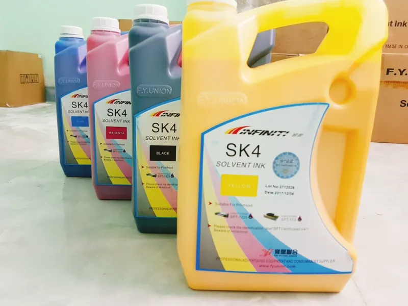 Giá mực sk4 cho máy in bạt bao nhiêu tiền 1 lít