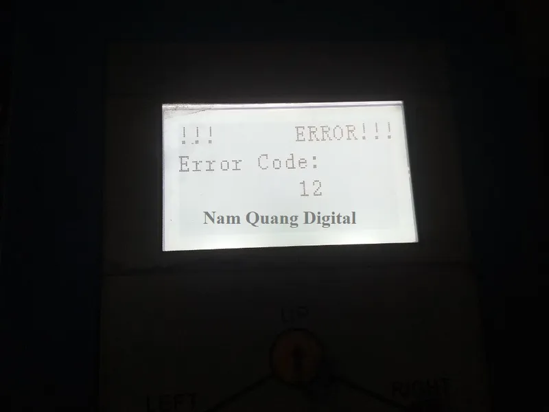 Sửa máy in bạt báo lỗi error code 12