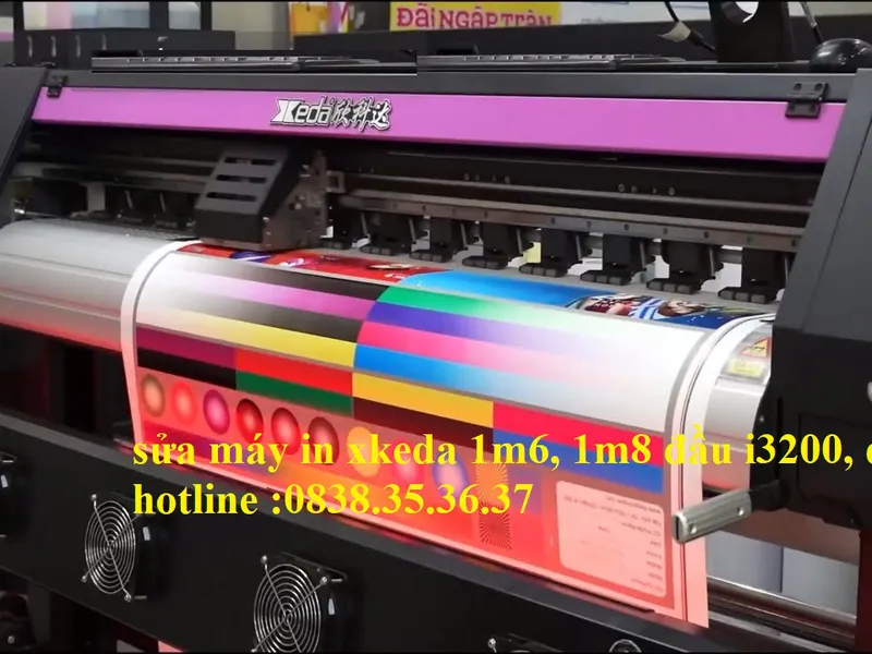 Sửa máy in decal xkeda dx5/i3200, sửa máy in xkeda 1m6 và 1m8 uy tín tại địa bàn gần nhất