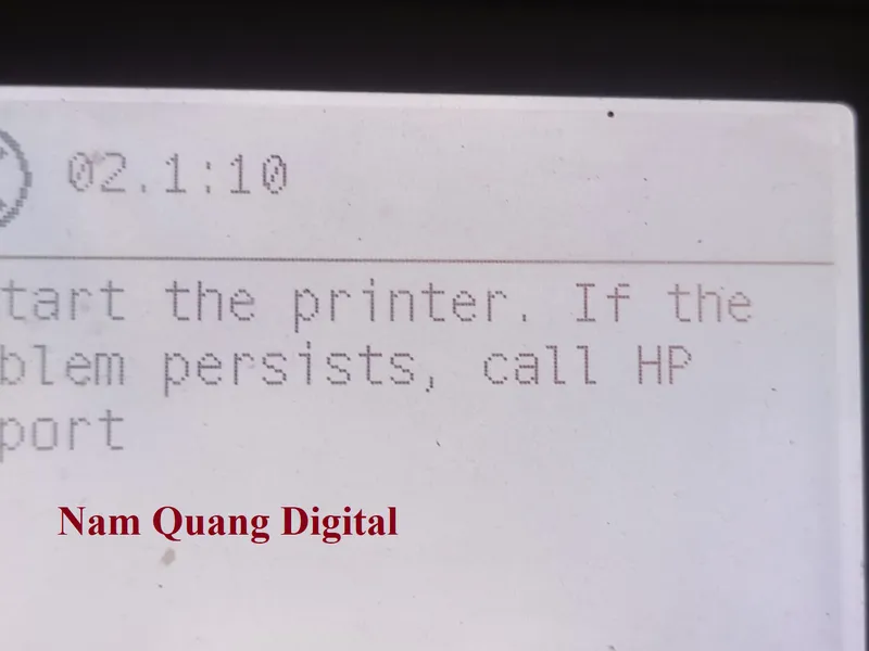 Sửa máy in A0 báo lỗi 02.1:10 - HP T1100/T1200/T520/ T1120/T790/T795