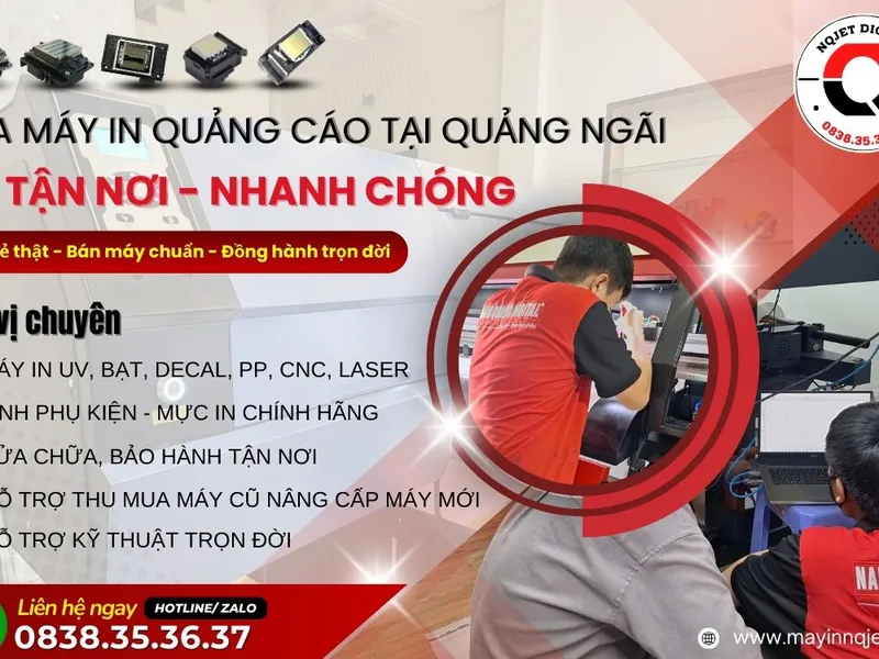 Dịch vụ sửa máy in decal khổ lớn tại Quảng Ngãi