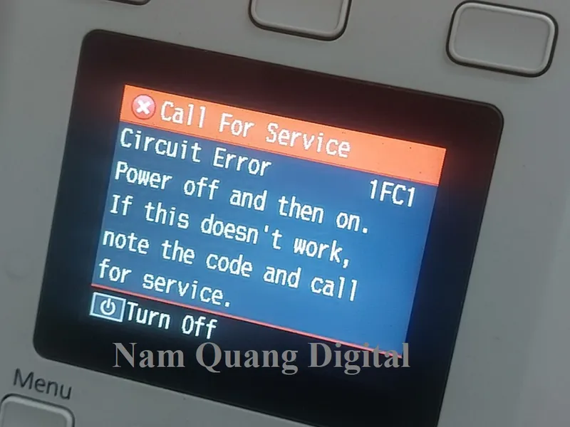 Sửa máy in Epson T3280 báo lỗi Circuit Error 1FC1