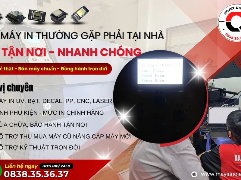 Địa chỉ & dịch vụ sửa máy in quảng cáo ở Quy Nhơn / Bình Định