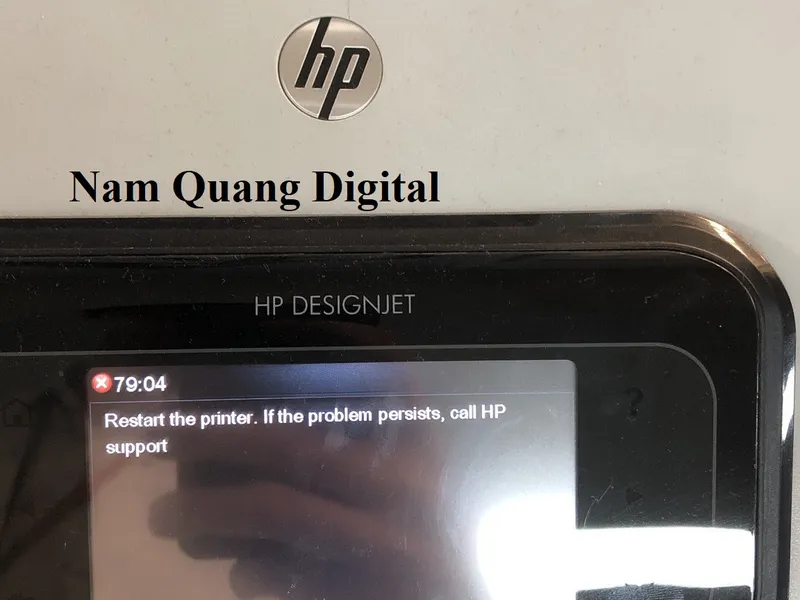 Sửa máy A0 khổ lớn HP Designjet T795 báo lỗi 79:04