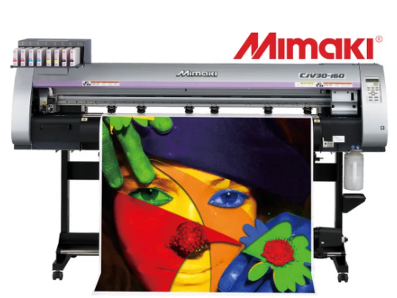 Máy in Mimaki 1m2-1m3 in decal tem xe hơi-xe máy