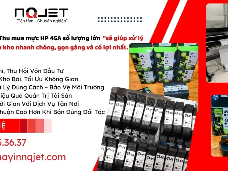 Thu mua mực in sơ đồ 45A HP chính hãng giá cao