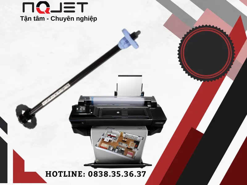 Trục cuốn giấy máy in khổ lớn HP DesignJet T520