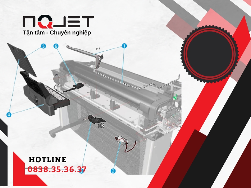 Khay(tray) giấy tay HP Designjet T520 24-In Printer Khay(tray) giấy tay HP Designjet T520 24-In Printer