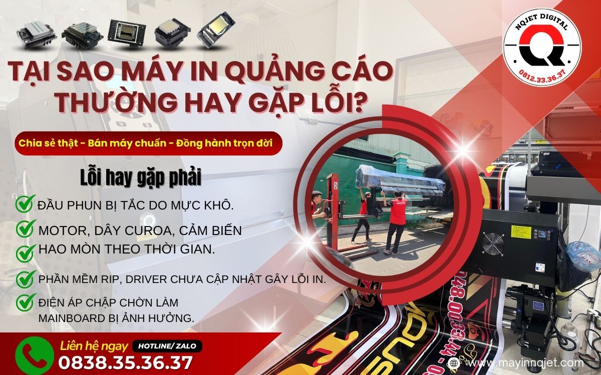 Xử lý máy in quảng cáo hay bị hụt kích thước Xử lý máy in quảng cáo hay bị hụt kích thước