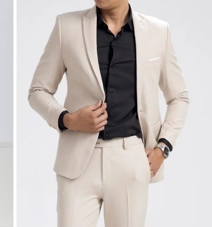 Đồng phục áo vest nam màu trắng kem lịch lãm, sang trong Đồng phục áo vest nam màu trắng kem lịch lãm, sang trong