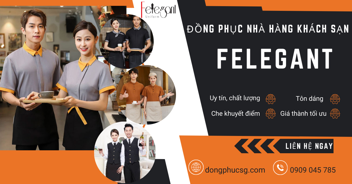 Đồng phục nhà hàng khách sạn thanh lịch, sang trọng Đồng phục nhà hàng khách sạn thanh lịch, sang trọng