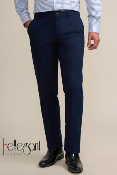 Đồng phục quần tây nam xanh đen không ly Đồng phục quần tây nam xanh đen không ly