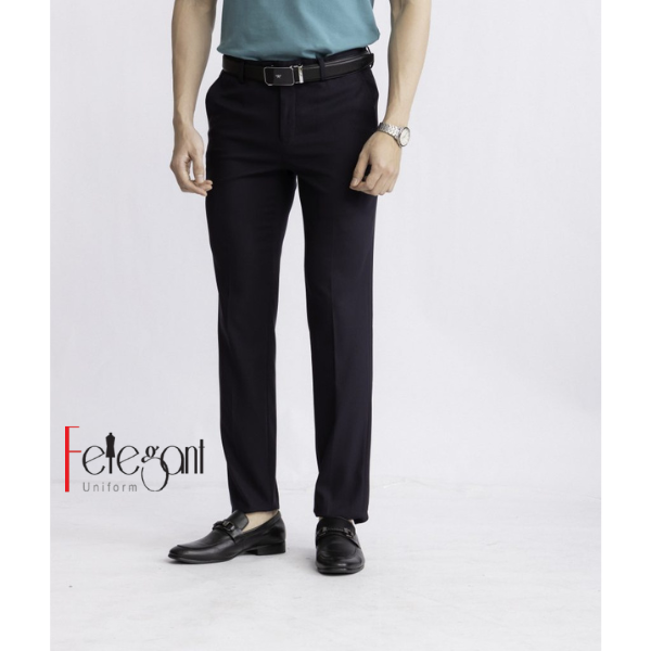 Đồng phục quần tây nam màu đen không ly Đồng phục quần tây nam màu đen không ly