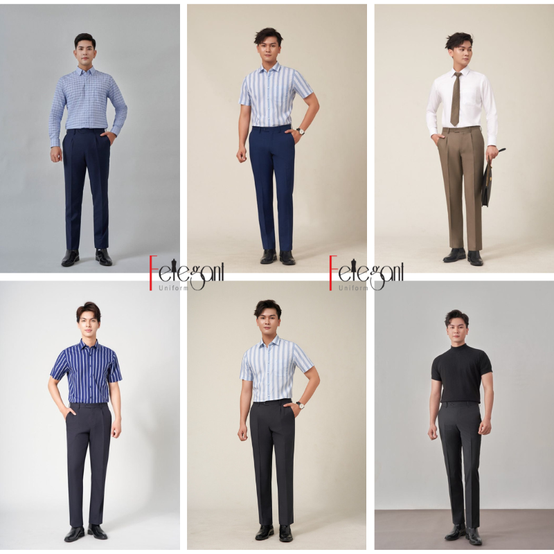 Đồng phục công sở quần tây nam lịch lãm, mạnh mẽ Đồng phục công sở quần tây nam lịch lãm, mạnh mẽ
